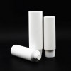 Silkscreen Printing White Matte Pink Matte Soft Tubes with Matte Screw Cap Flip Top Makeup Packaging