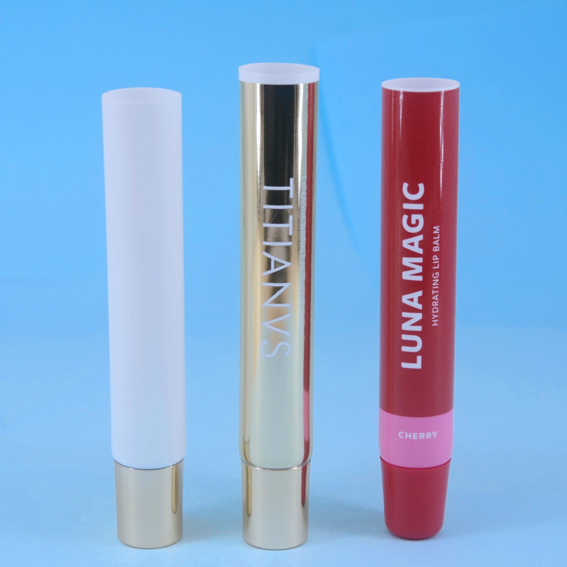 Massage Function Cosmetic Plastic Roller Ball for Eye Cream Lip Balm Oil Massage Tube Lip Oil Tube