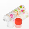 Soft PE Tube with Red Screw Cover Glossy Finish Custom Logo for Face Wash Facial Cleanser Packaging Tube