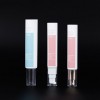 Empty 30ml Plastic Clear Lip Balm Tube Packaging 30 Ml Lipgloss Squeeze Tube for Lip Gloss with Custom Silver Top Cap