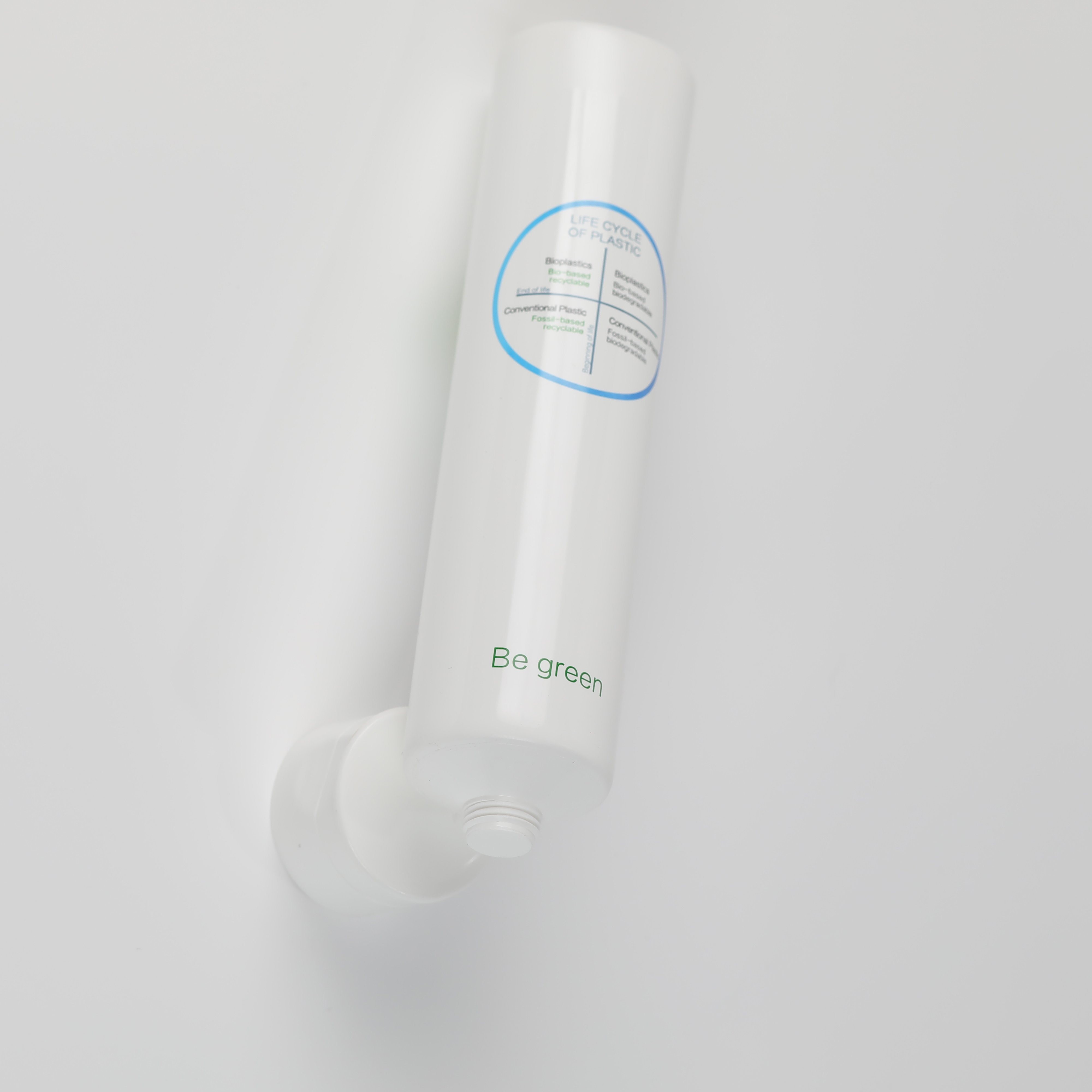 China Manufacturer Recyclable Clear Conventional Plastic Soft Cosmetic Squeeze Packaging Tube