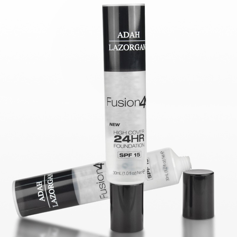 Solid Double Screw Cap 30ml Skincare Cream Tube with Elegant Screen Printing Cosmetic Packaging