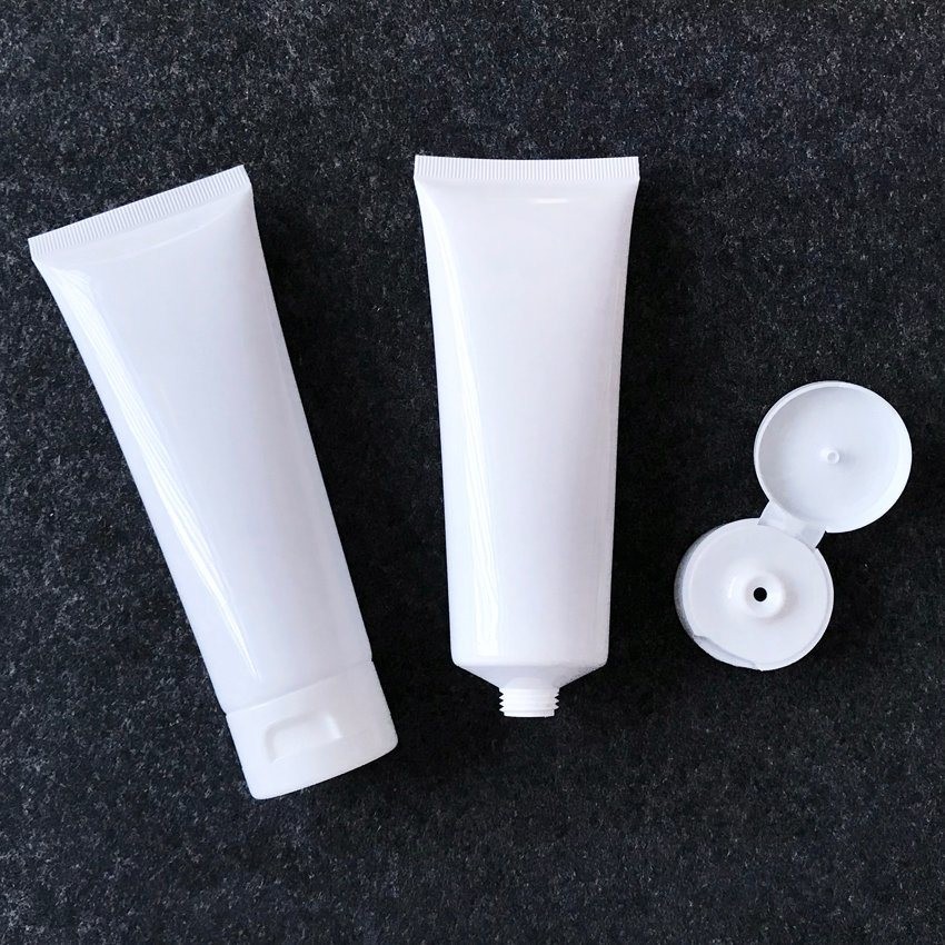 Customized Size White Soft Plastic Tube Cosmetic Packaging Hoses