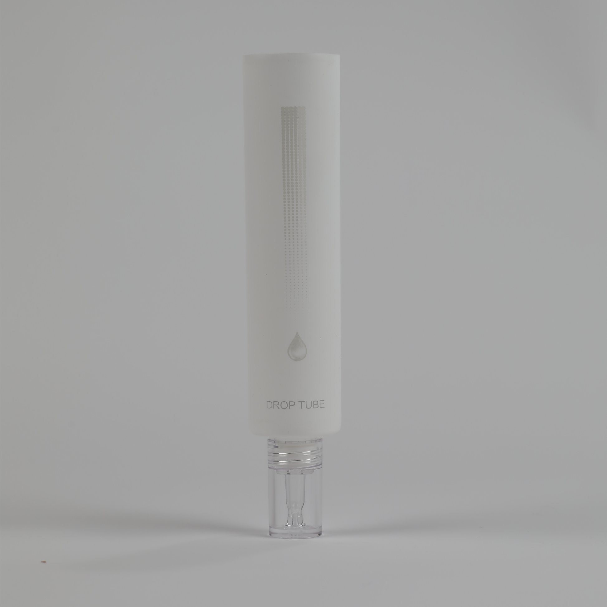 White Cosmetic Facial Cleanser Soft Tube with Luxury Screw Gold Cover Lid Plastic Packaging