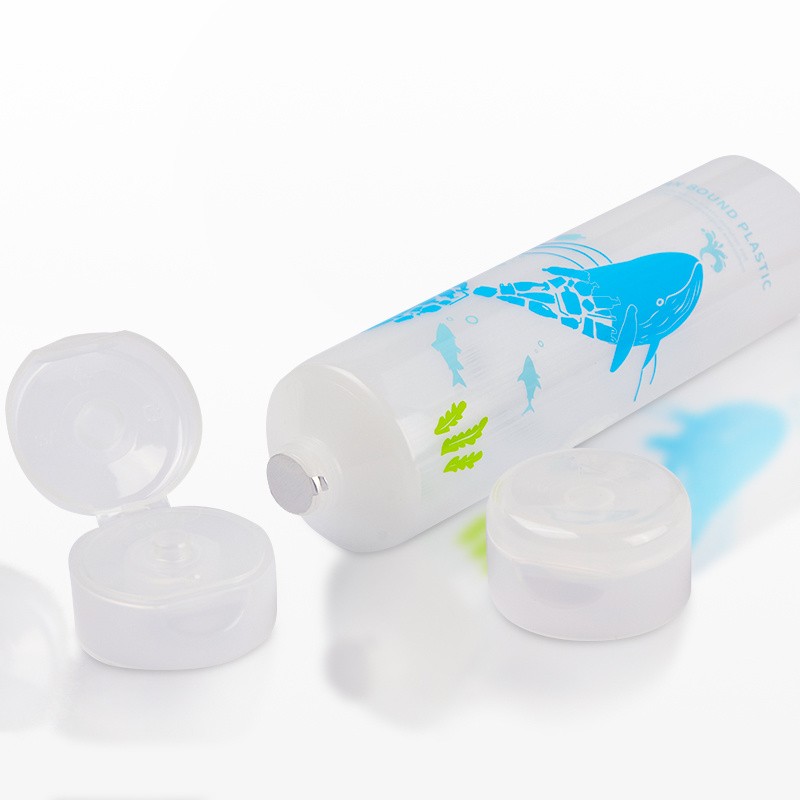 Obp Ocean Bound Cream Plastic Conditioner Shampoo Container Cosmetic Packaging Set Bottles Tube for 100ml 150ml 200ml 250ml