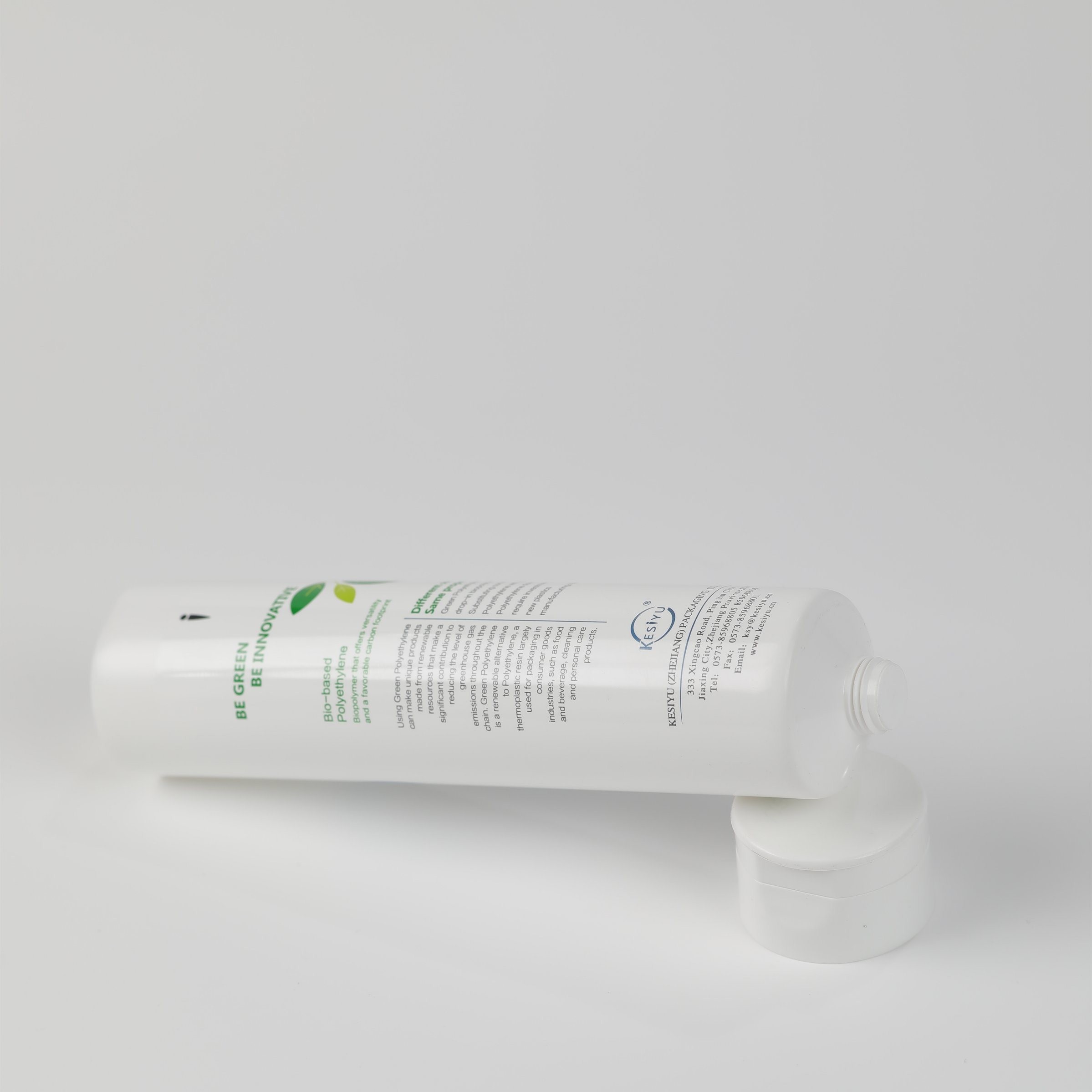 China Manufacturer Biobased Plastic Soft Cosmetic Squeeze Tube Packaging