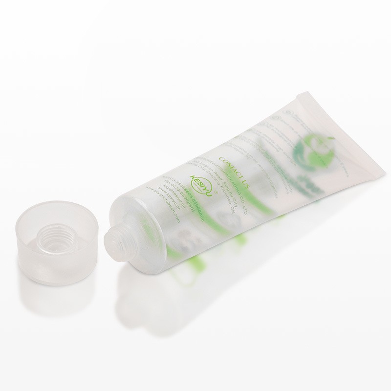 Custom 100ml 150ml 200ml 250ml Transparent Empty Eco Friendly Plastic PE Hand Cream Body Lotion Soft Cosmetic Packaging Squeeze Tube